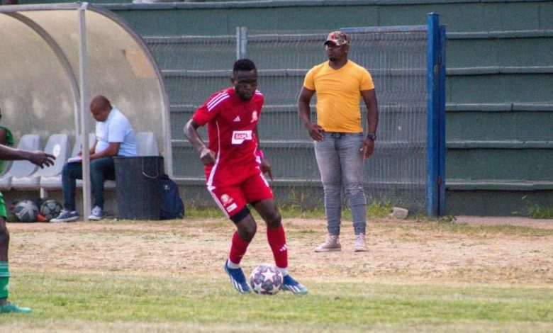 Luyolo Nomandela in action for ABC Motsepe League side Tiger Boys