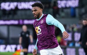 Lyle Foster in action for Burnley FC