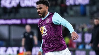 Lyle Foster in action for Burnley FC