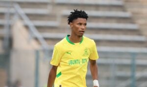 Malibongwe Khoza in action for Mamelodi Sundowns