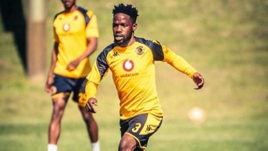 Mduduzi Mdantsane during training session with Kaizer Chiefs