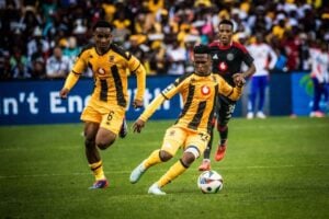 Mduduzi Shabalala and Njabulo Blom in action against Orlando Pirates recently.