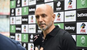 Mamelodi Sundowns coach Miguel Cardoso