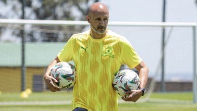 Mamelodi Sundowns coach Miguel Cardoso in training