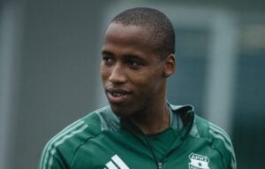 Mihlali Mayambela during Aris Limassol FC training