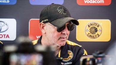 Kaizer Chiefs coach Nasreddine Nabi speaking to the media