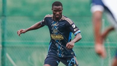 Olwethu Makhanya during Philadelphia Union pre-season practice match