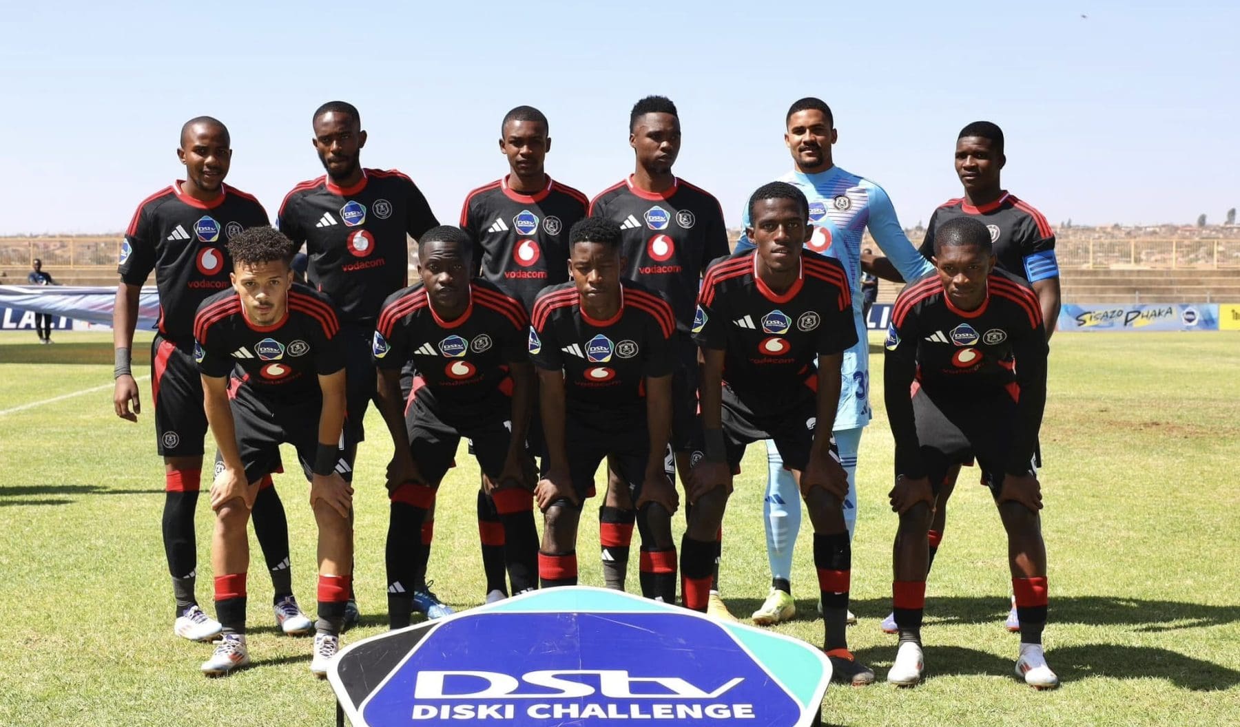 Orlando Pirates DDC team taking a picture
