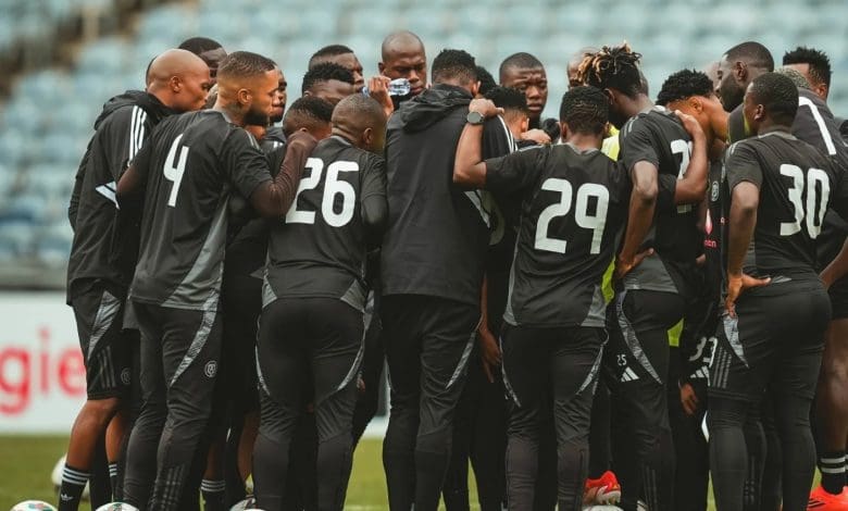 Orlando Pirates players at training