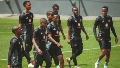 Orlando Pirates players during training