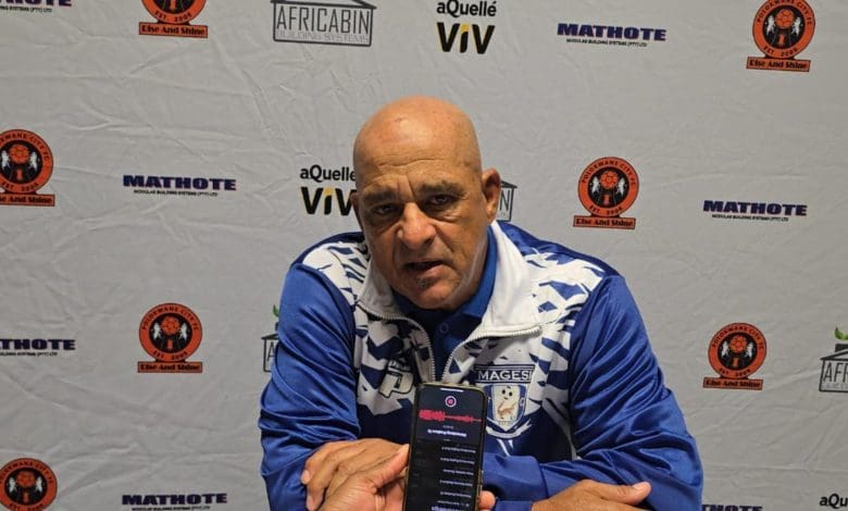 Magesi FC coach Owen Da Gama