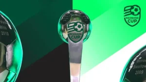 The PSL's Nedbank Cup trophy during an event