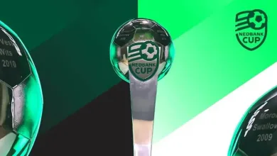 The PSL's Nedbank Cup trophy during an event