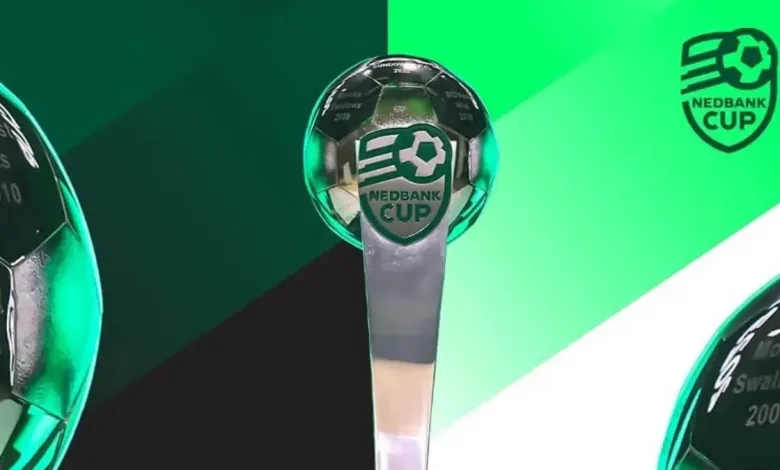 The PSL's Nedbank Cup trophy during an event