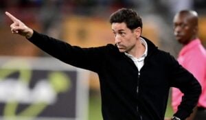 Former AmaZulu FC coach Pablo Franco Martin giving instructions
