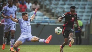 late goal by Goodman Mosele secured Orlando Pirates a hard-fought 2-1 win.