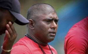 Richards Bay FC coach Ronnie Gabriel during training session