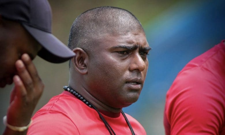 Richards Bay FC coach Ronnie Gabriel during training session