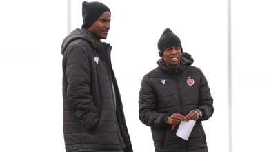 Rulani Mokwena and Sinethemba Badela at Wydad Casablanca