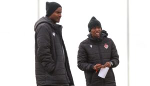 Rulani Mokwena and Sinethemba Badela at Wydad Casablanca