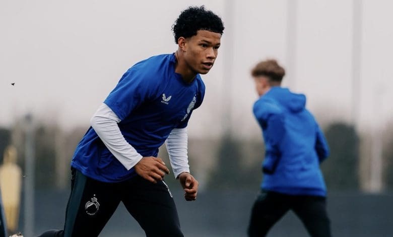 Shandre Campbell training at Club Brugge