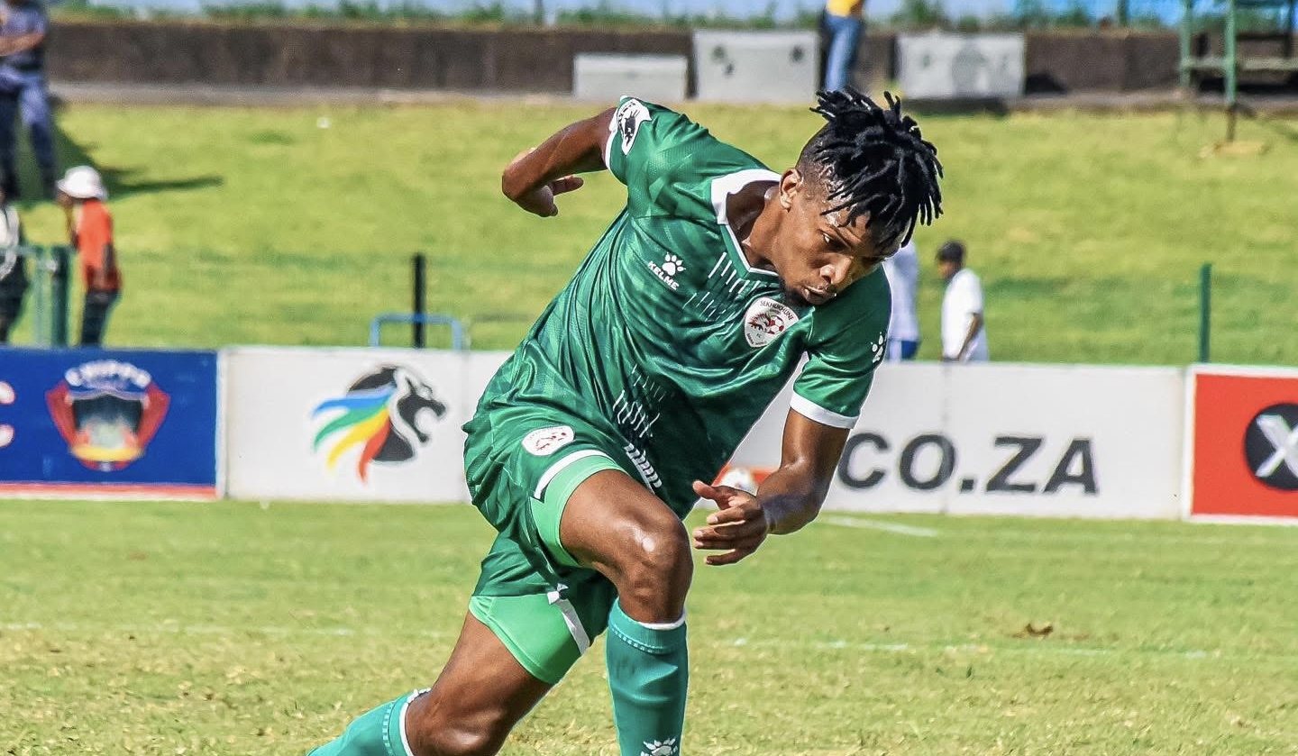 Sekhukhune United’s Shaune Mogaila during the match against Chippa United