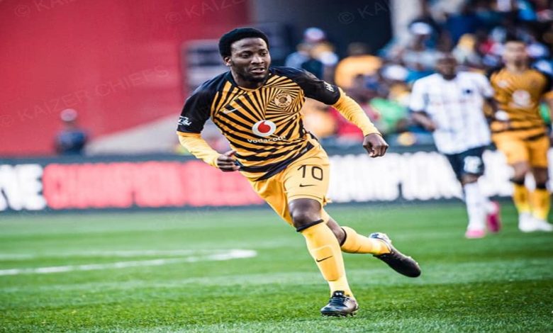 Siphelele Ntshangase in action for Kaizer Chiefs