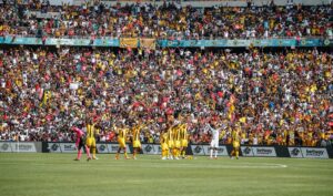 Soweto Derby crowd for the Kaizer Chiefs and Orlando Pirates tie