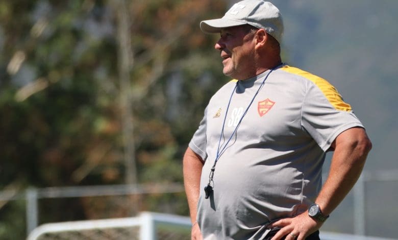 Steve Barker at Stellenbosch training session