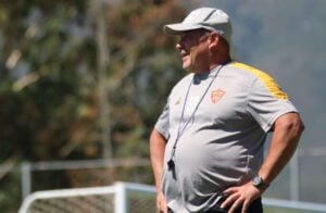 Steve Barker at Stellenbosch training session