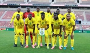 The Warriors of Zimbabwe ahead of a match