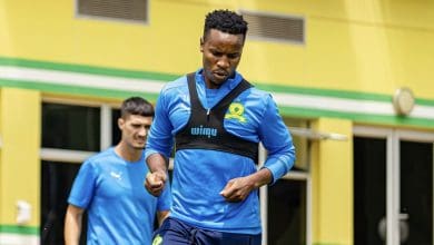 Mamelodi Sundowns captain Themba Zwane during training session at Chloorkop