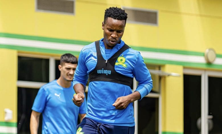 Mamelodi Sundowns captain Themba Zwane during training session at Chloorkop