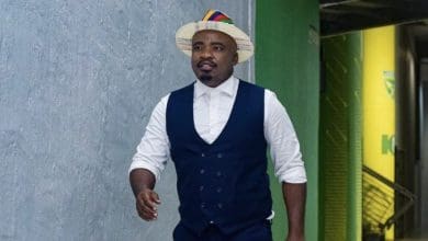 TS Galaxy chairman Tim Sukazi walking in the tunnel at Mpumalanga Stadium