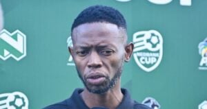 AmaZulu FC co-coach Vusumuzi Vilakazi speaking to SuperSport TV