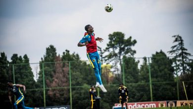 Thatayaone Ditlhokwe of Kaizer Chiefs at training