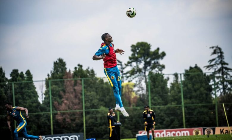 Thatayaone Ditlhokwe of Kaizer Chiefs at training