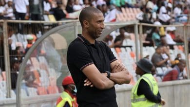 Marumo Gallants coach Abdeslam Ouaddou on the touchline