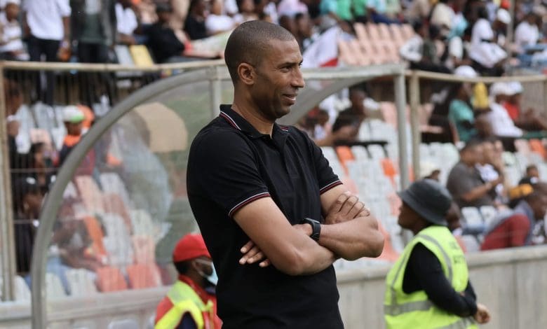 Marumo Gallants coach Abdeslam Ouaddou on the touchline