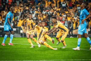 Ashley Du Preez after scoring against Magesi FC
