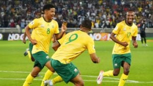 Bafana Bafana in action against Lesotho