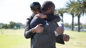 Benni McCarthy with Doctor Khumalo