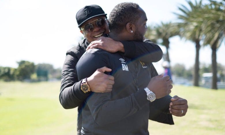 Benni McCarthy with Doctor Khumalo