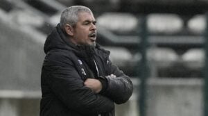 Former Magesi FC coach Clinton Larsen giving instructions on the touchline