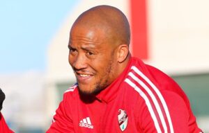 Former Bafana Bafana striker Dino Ndlovu during his stint at Turkish side Boluspor