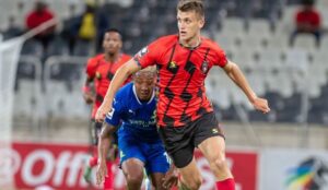 Dženan Zajmović in action for TS Galaxy