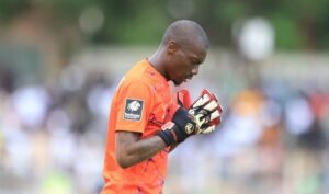 Magesi FC goalkeeper Elvis Chipezeze during a match