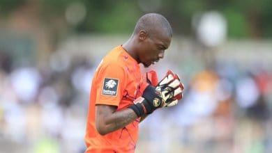 Magesi FC goalkeeper Elvis Chipezeze during a match