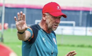 Sekhukhune United coach Eric Tinkler during training session