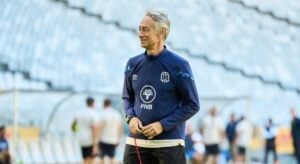 Cape Town City coach Muhsin Ertugral during training session